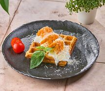 Вафля Драник с креветками