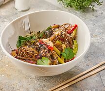 Гречневая лапша с курицей