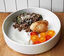 Филе цыпленка с гречневой кашей