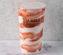 Молочный чай со вкусом клубники