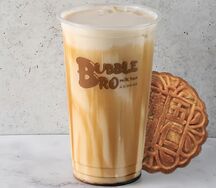 Молочный чай с коричневым сахаром L и лунный пряник