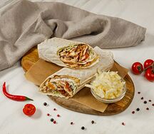 Шаурма с сыром и грибами