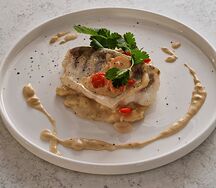 Филе судака с картофельными ньоки