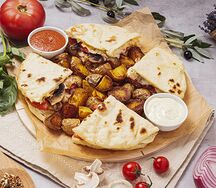 Скепасти с курицей и грибами  