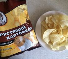Чипсы хрустящий картофель с солью