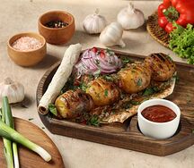 Запеченная картошка на мангале с салом