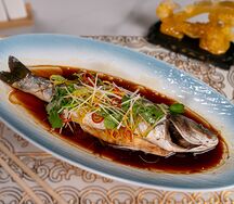 Сибас на пару