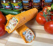 Шаурма мини в сырном лаваше