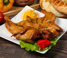 Курица на углях  