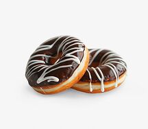 Два доната с шоколадом