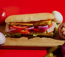 Чиабатта с ветчиной