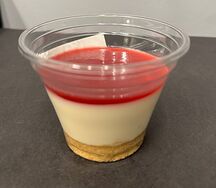 Чизкейк малина в стакане