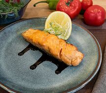 Семга на мангале