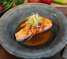 Семга под соусом Манго