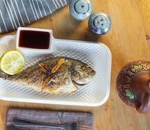 Дорадо на мангале