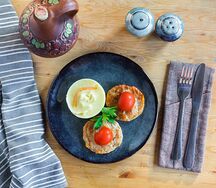 Пюре с куриной котлетой