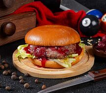 Бургер с вишнево-перечным соусом Халяль