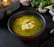Домашний куриный суп Халяль