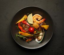 Харусаме с морепродуктами