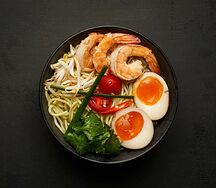 Суп Рамен с креветками