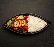 Креветки в кисло-сладком соусе