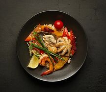 Тяхан с морепродуктами