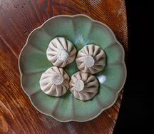 Хинкали с грибами