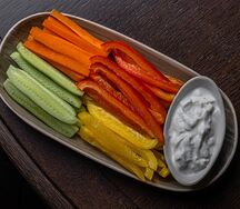 Детские овощные палочки с мацони