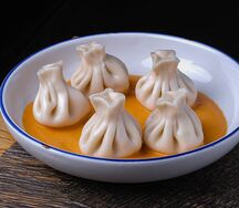 Мини-хинкали с креветками