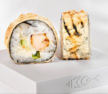 Темпура роллы с креветками