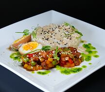 Тяхан с курицей