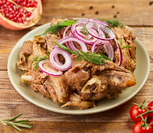 Тушеная баранина на кости