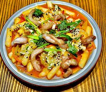 Токпоки с курицей