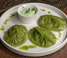 Манты со шпинатом