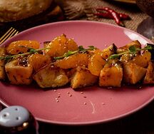 Хрустящие баклажаны с мандарином