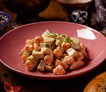 Креветка с авокадо