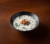 Сливочный суп с угрём