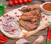 Шашлык из бараньей корейки