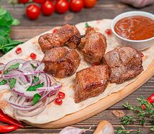 Шашлык из cвинoй мякоти