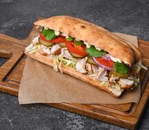 Стейк-бургер с цыпленком