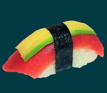 Суши с тунцом и авокадо 