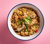 Рис со свининой и овощами