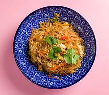 Лапша рисовая с овощами