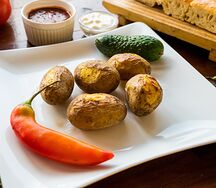 Картофель на углях