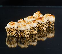 Запеченный ролл с гребешком