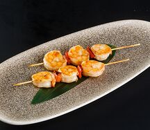 Шашлычки из креветок