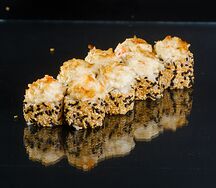 Запеченный ролл с крабом