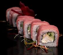 Туна Эби Luxury ролл с тунцом и креветкой на гриле