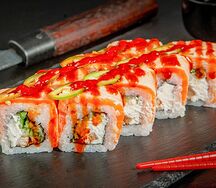 Ролл Токио с угрем и морским лососем premium