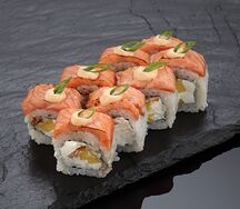 Опаленный лосось